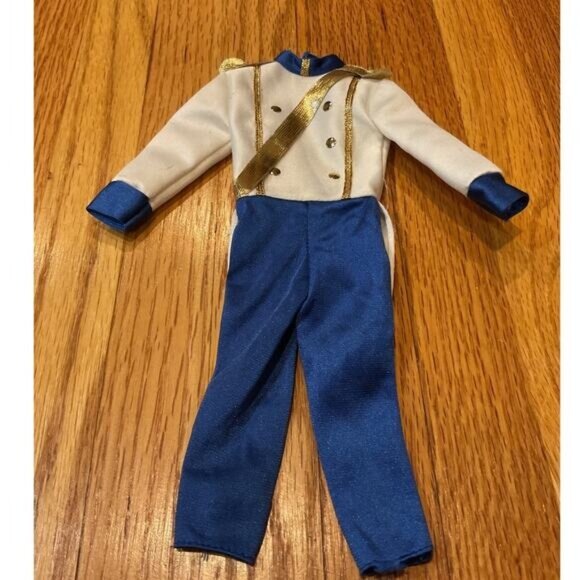 Disney Little Mermaid Prince Eric Wedding Party Suit Blue White Doll Clothes - Picture 1 of 3